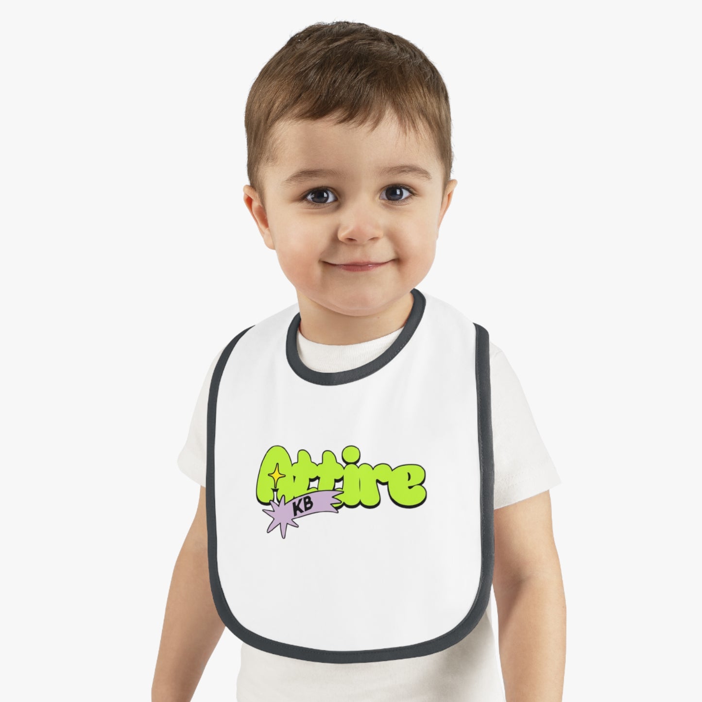 KB Attire Baby Bib with Fun Cartoon Design
