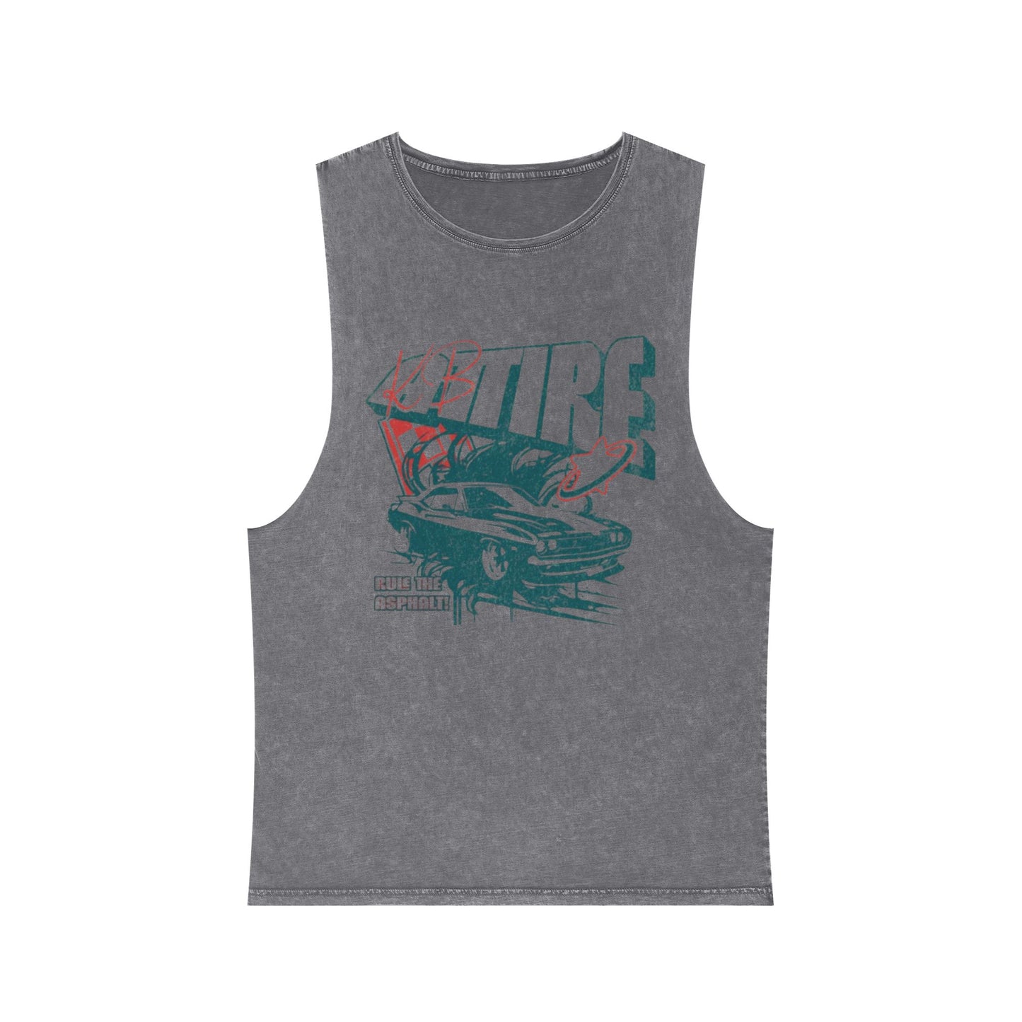'Hot Ride' Stonewash Tank Top