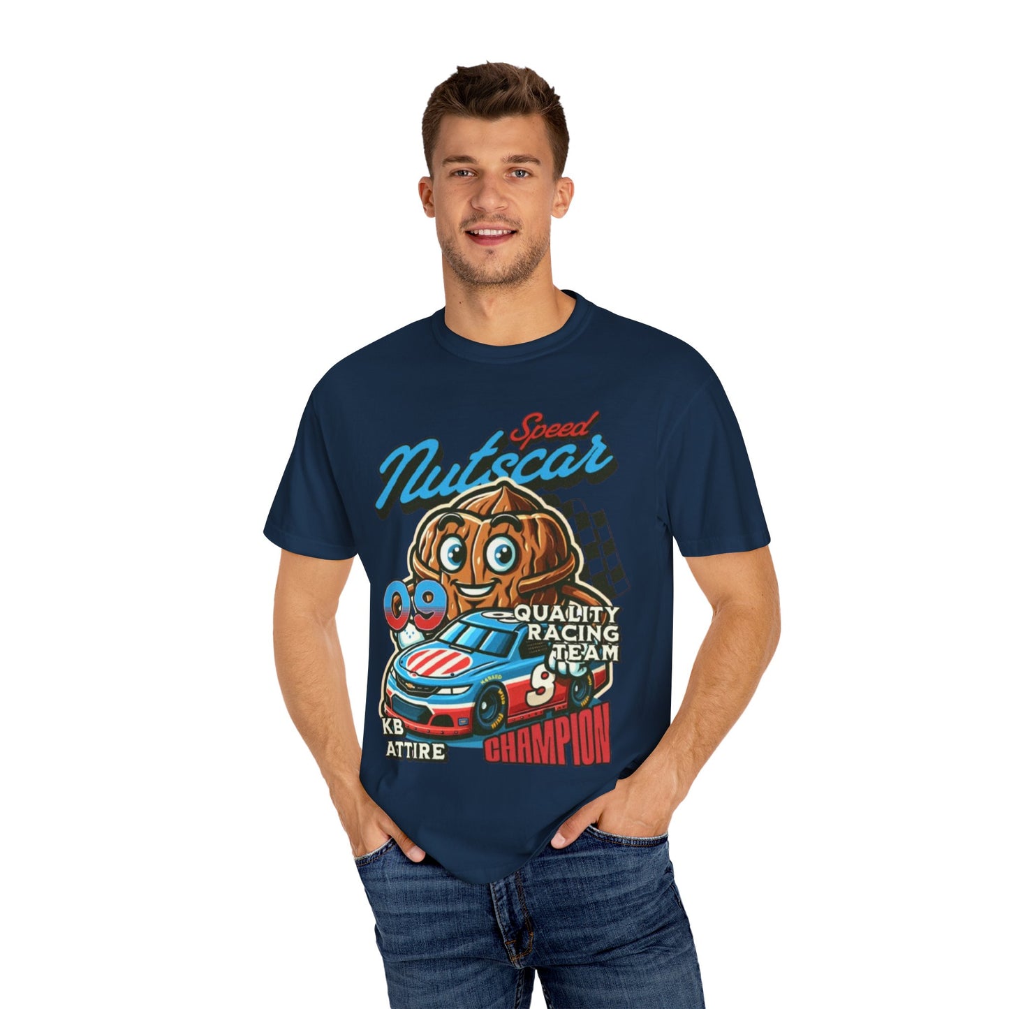 Champion Nutcar Racing T-Shirt | Unisex Garment-Dyed Tee for Racing Fans