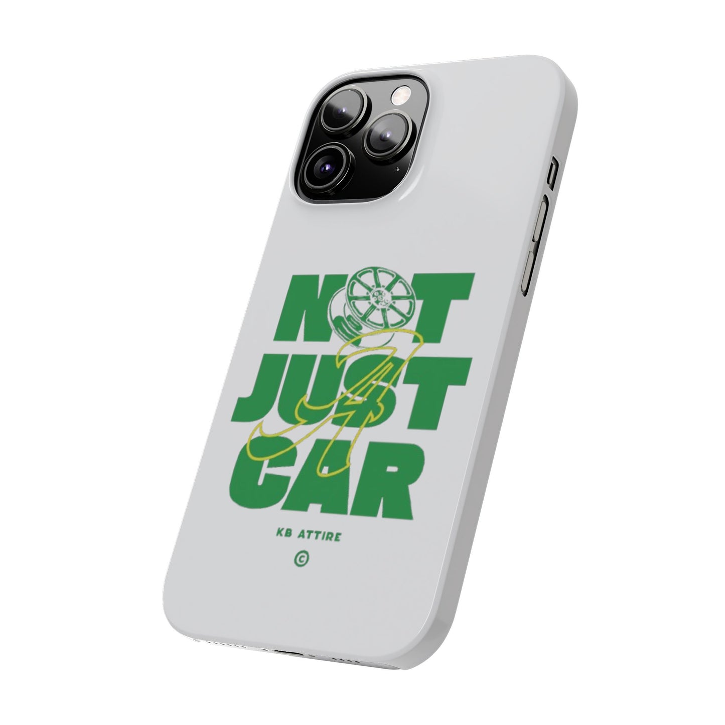 Not Just A Car Slim IPhone Cases (White)