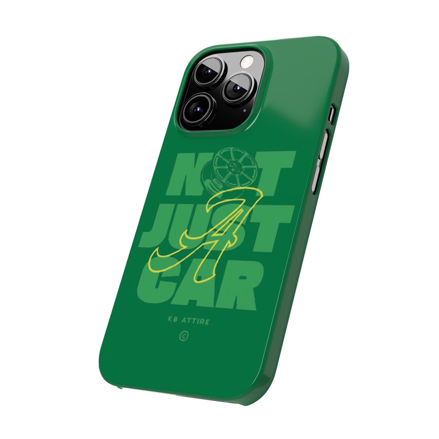 Not Just A Car Slim IPhone Cases (Green)