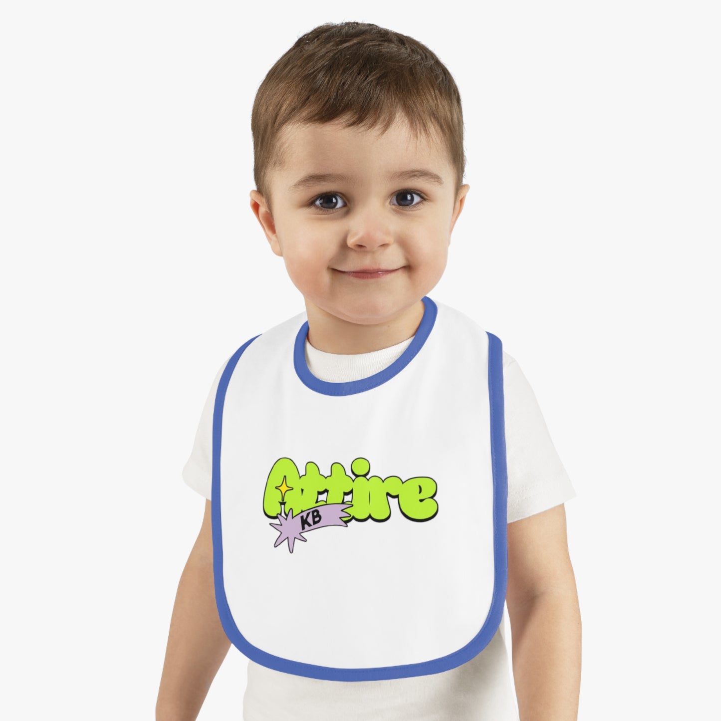 KB Attire Baby Bib with Fun Cartoon Design