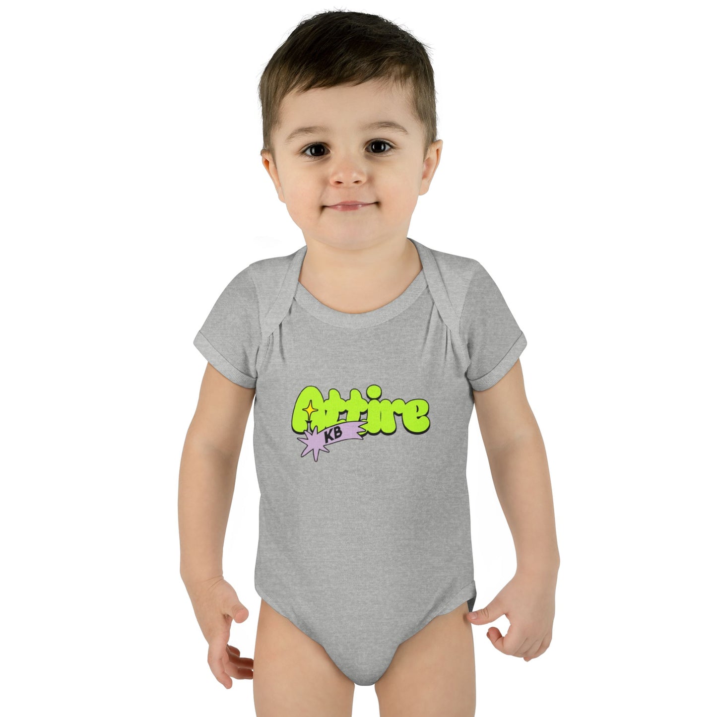 KB Attire Infant Bodysuit with "Cartoon" Logo