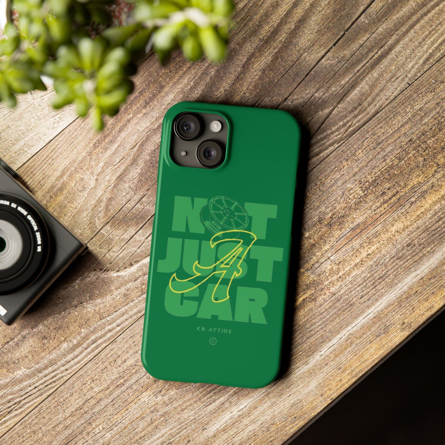 Not Just A Car Slim IPhone Cases (Green)