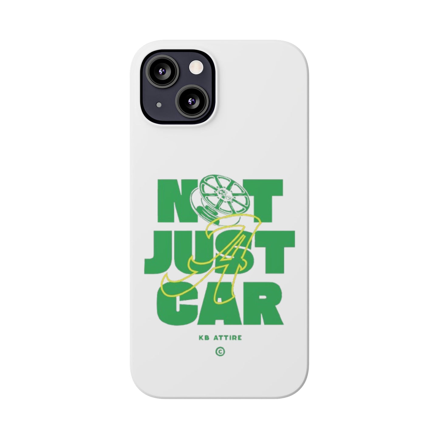 Not Just A Car Slim IPhone Cases (White)