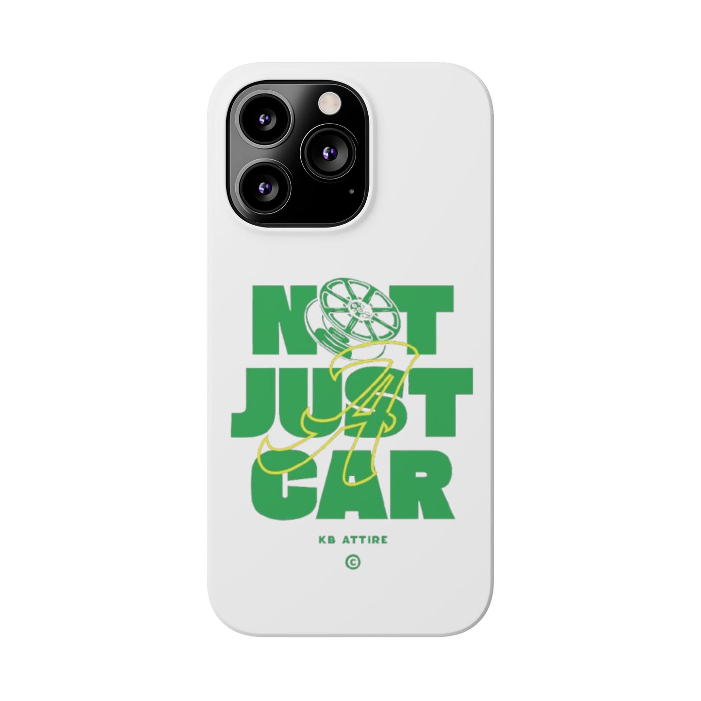Not Just A Car Slim IPhone Cases (White)