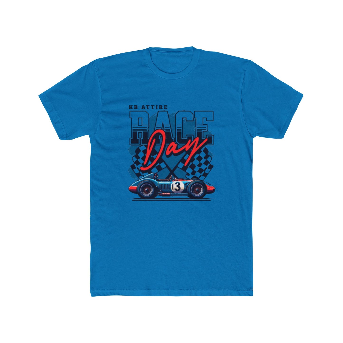 Race Day Unisex Cotton Crew Tee - Perfect for Racing Fans