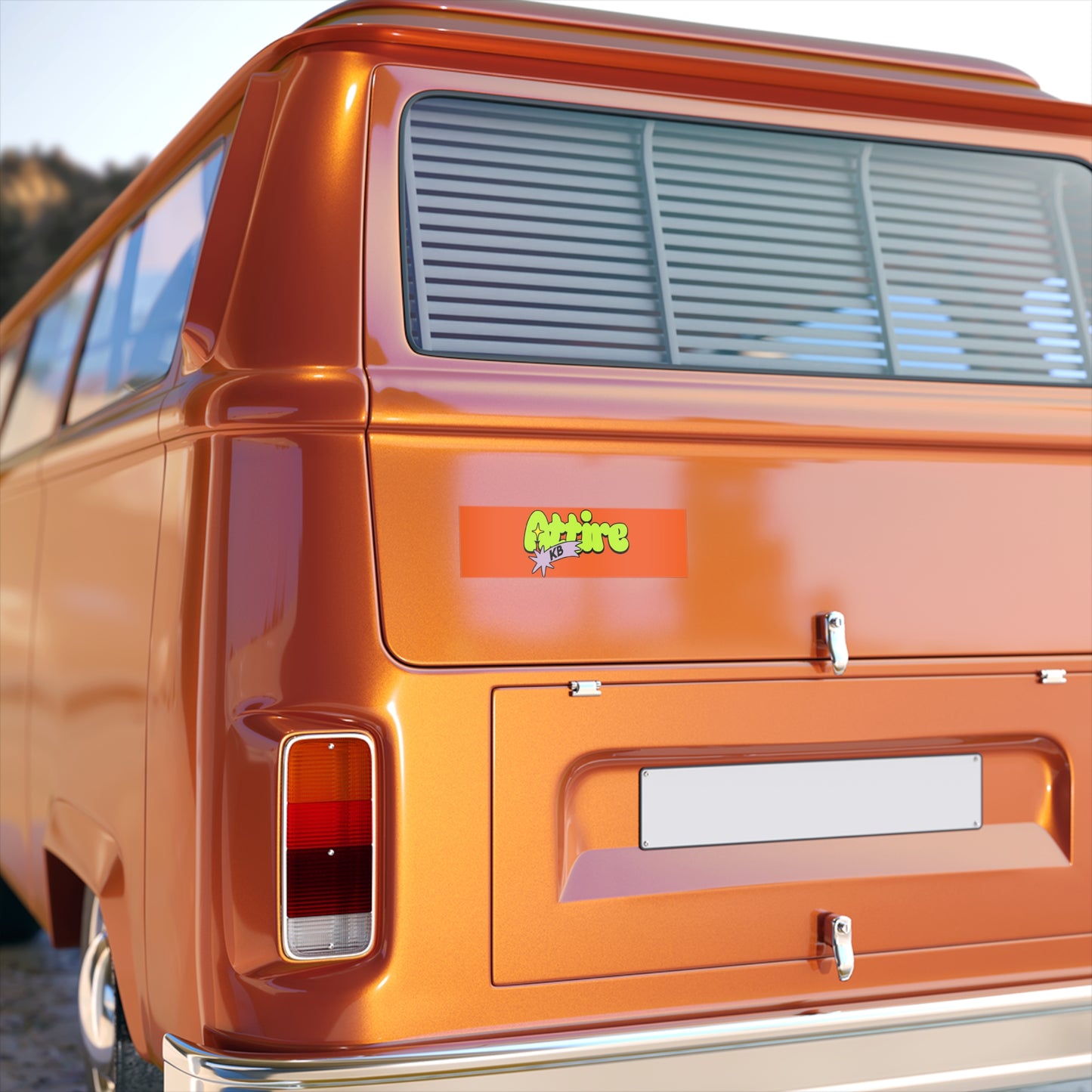 KB Attire "Cartoon" Logo Vibrant Bumper Sticker