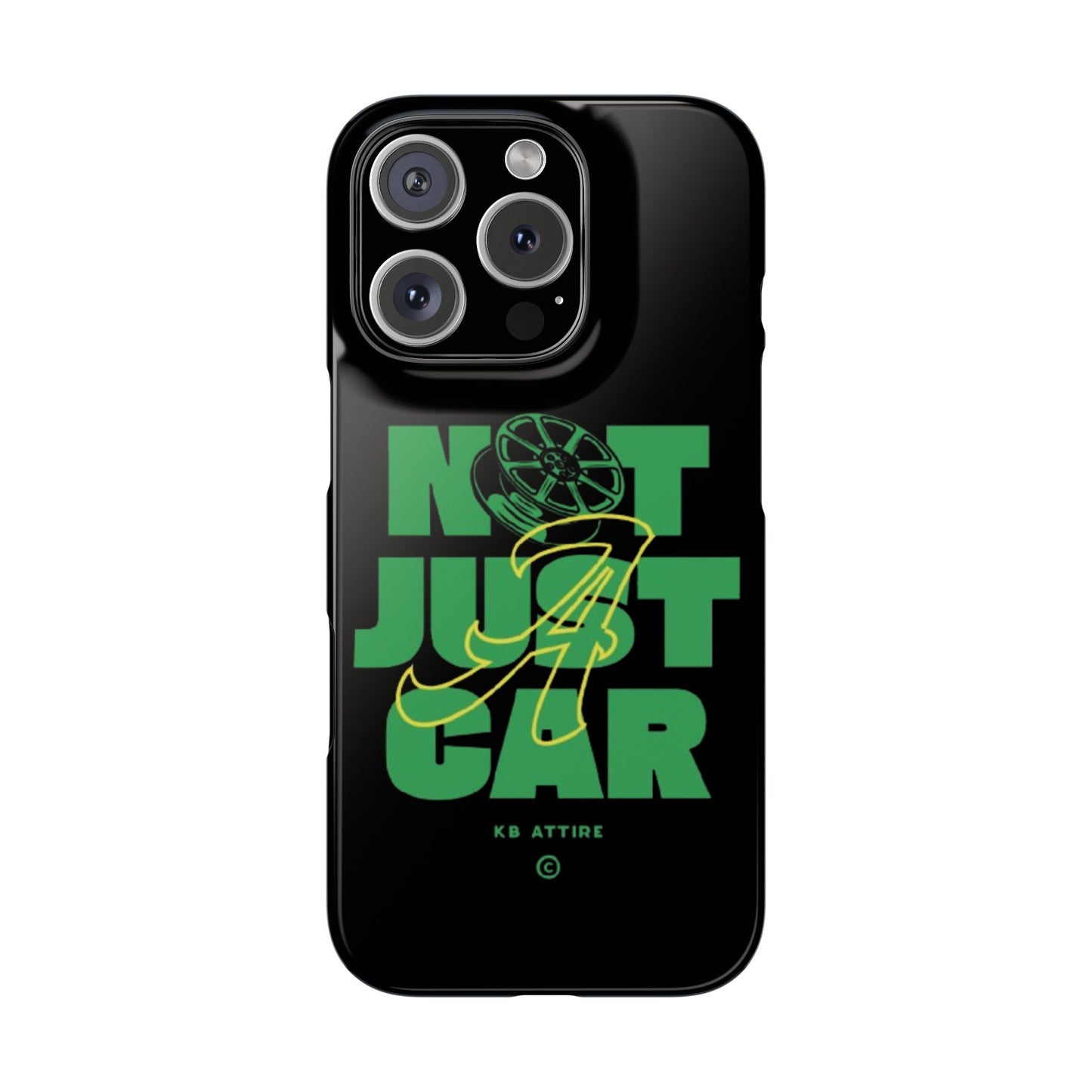 Not Just A Car Slim IPhone Cases (Black)