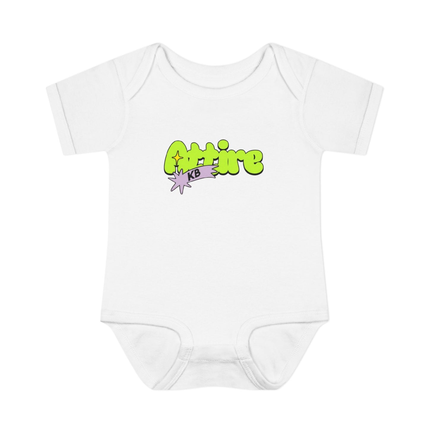 KB Attire Infant Bodysuit with "Cartoon" Logo
