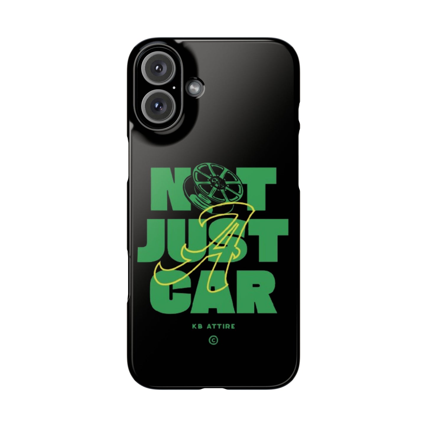 Not Just A Car Slim IPhone Cases (Black)
