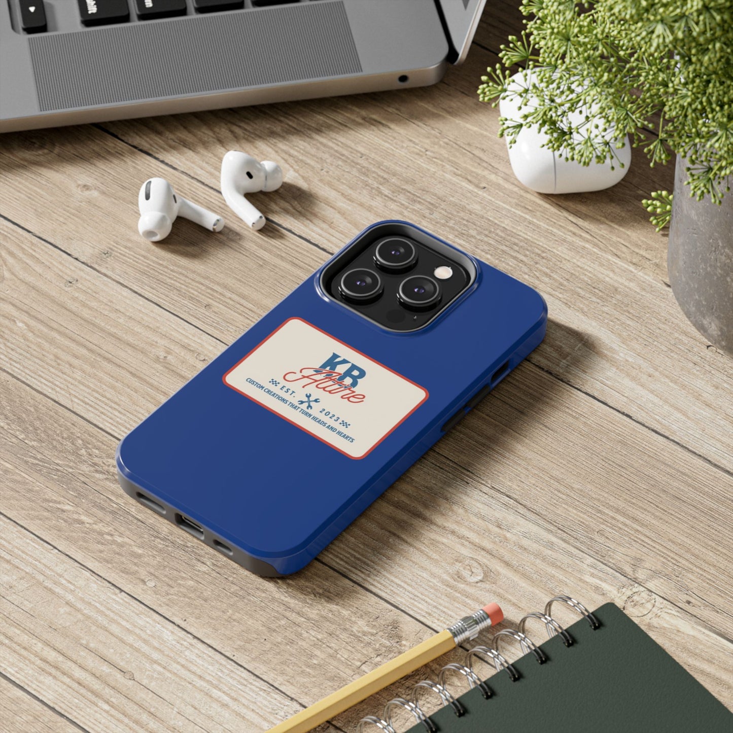 KB Attire 'The Patch' Phone Case (Blue)