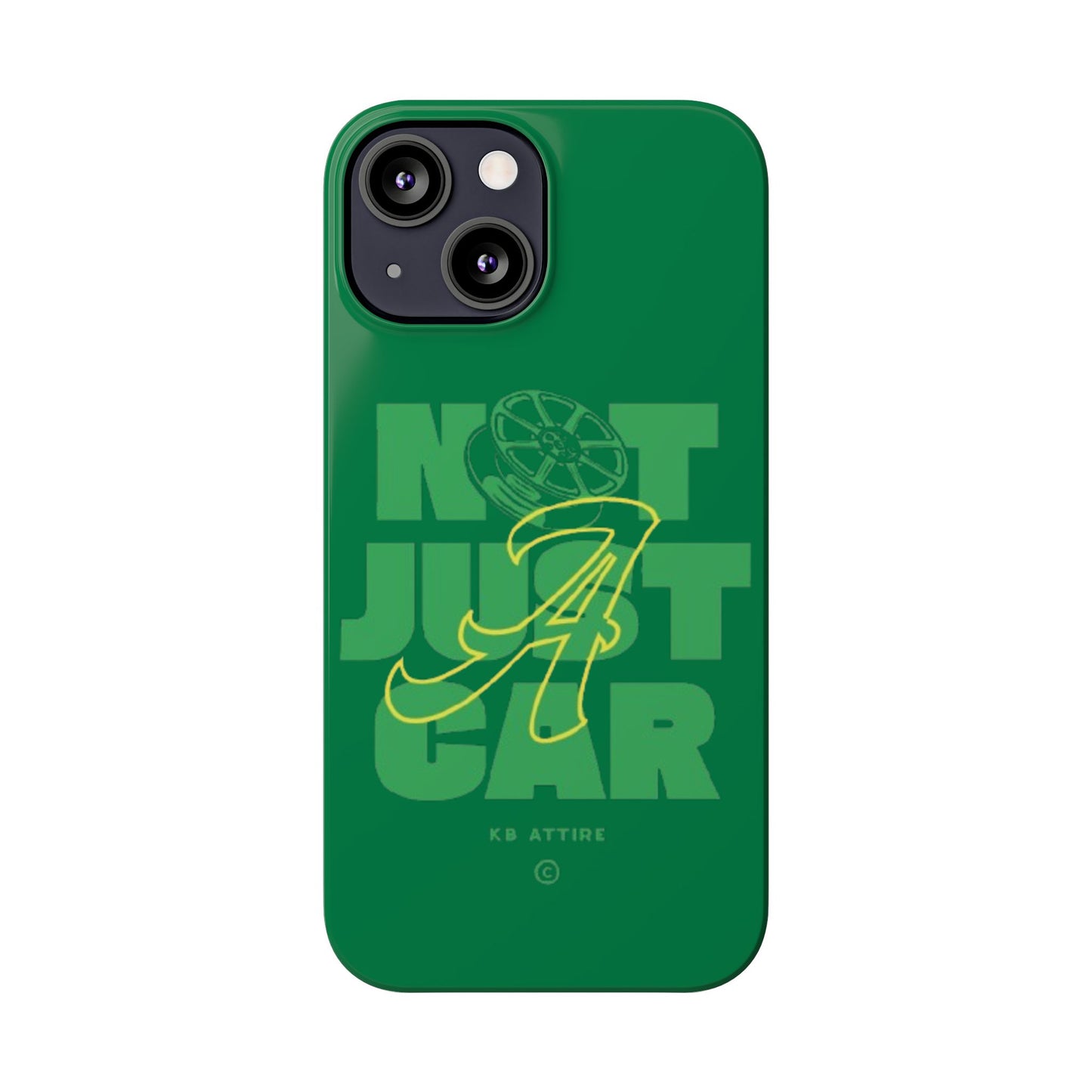 Not Just A Car Slim IPhone Cases (Green)