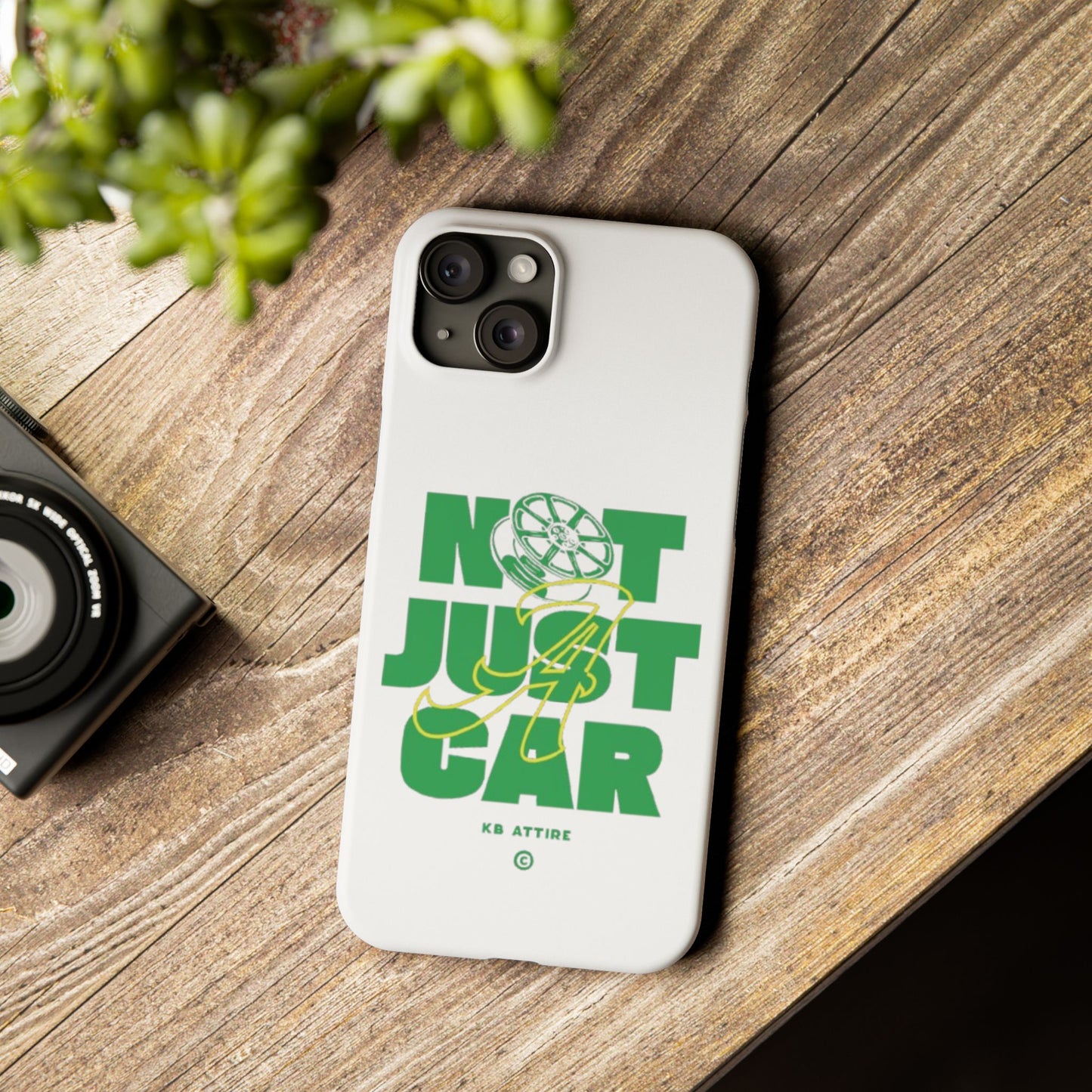Not Just A Car Slim IPhone Cases (White)