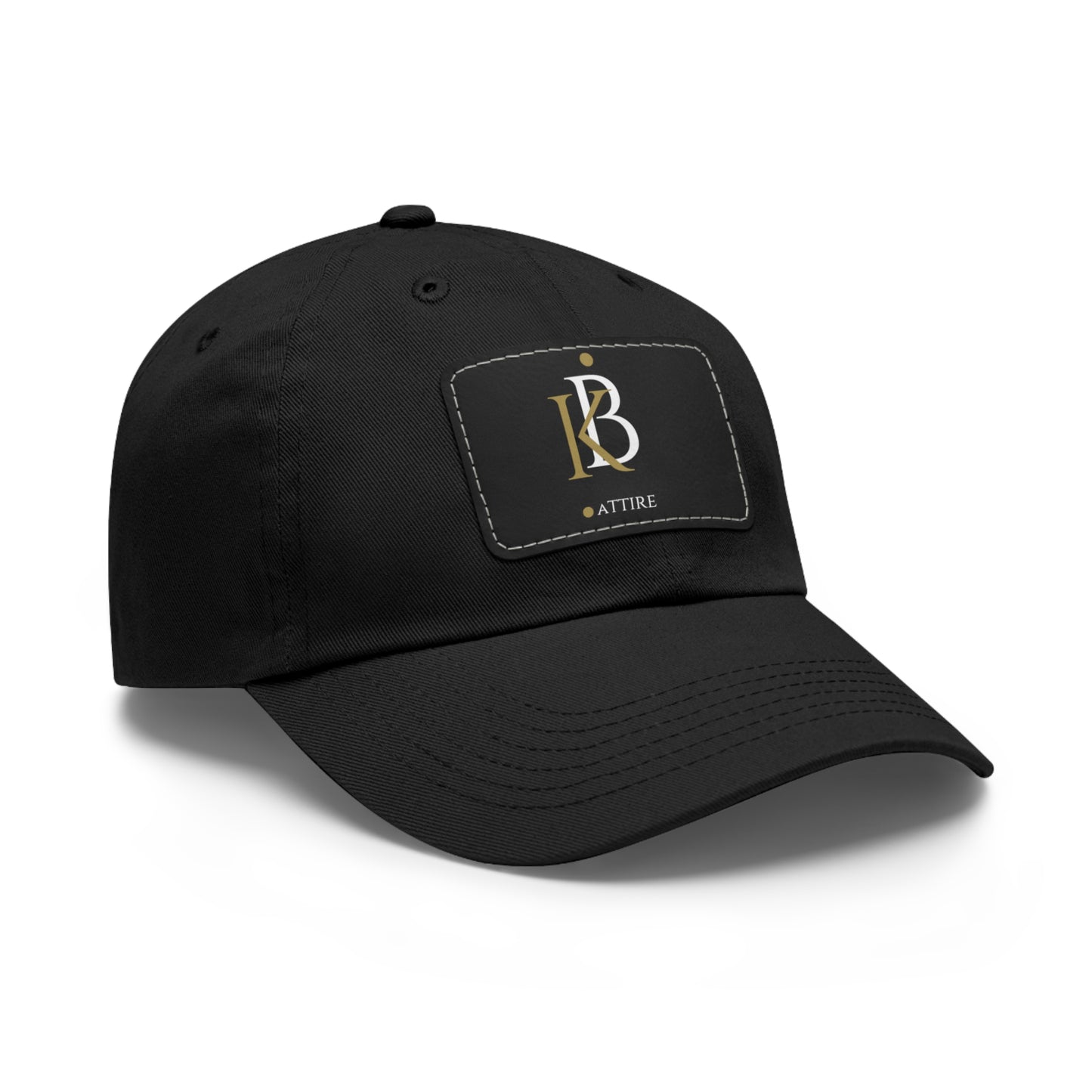 Custom KB Attire Dad Hat with Leather Patch (Rectangle)