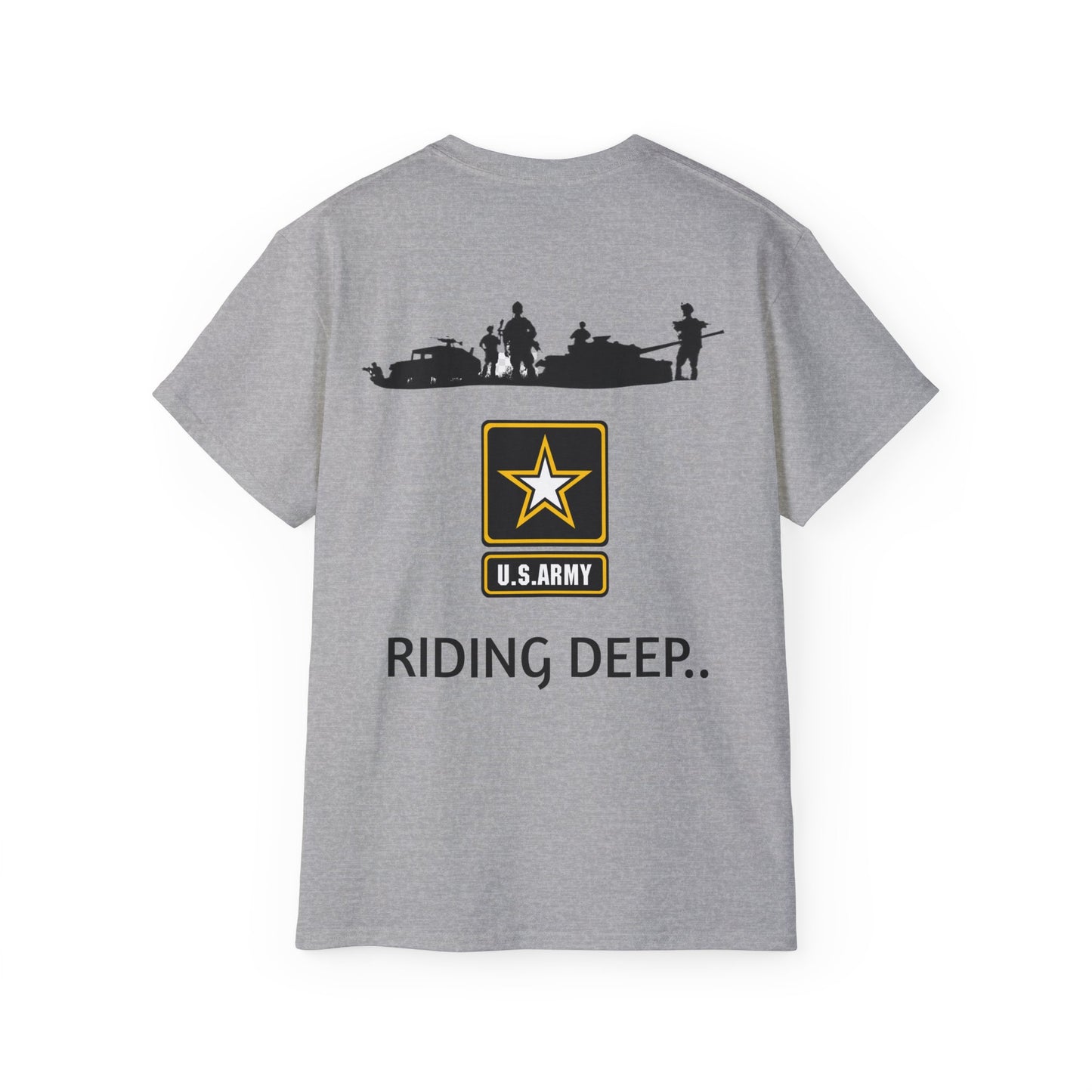 Custom KB Attire Grey "Riding Deep" Unisex Ultra Cotton Tee