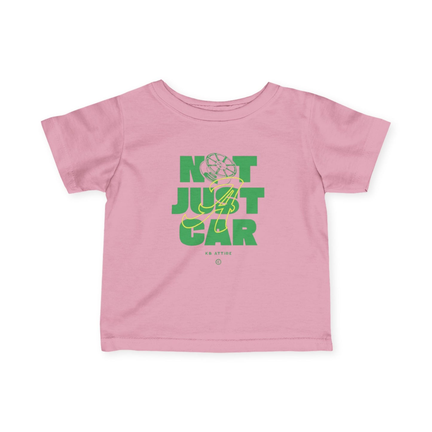 KB Attire Infant Tee 'Not Just Car' Graphic T-Shirt