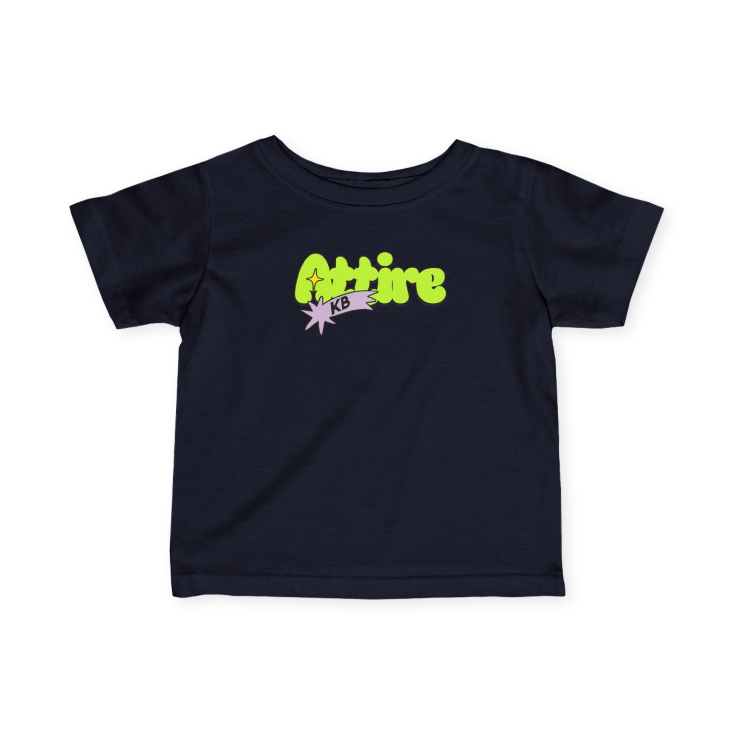 KB Attire Vibrant Infant Tee with "Cartoon" Logo