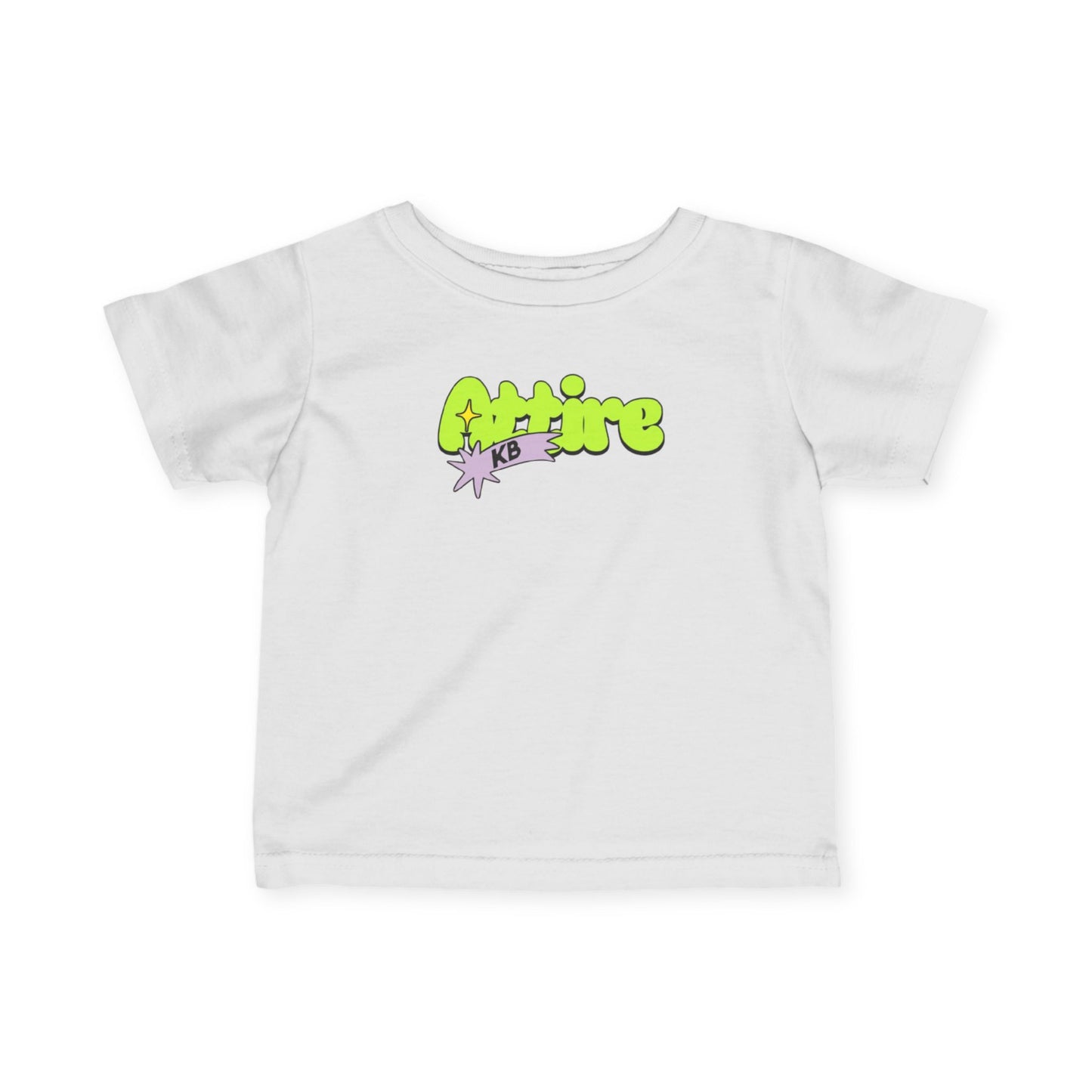 KB Attire Vibrant Infant Tee with "Cartoon" Logo