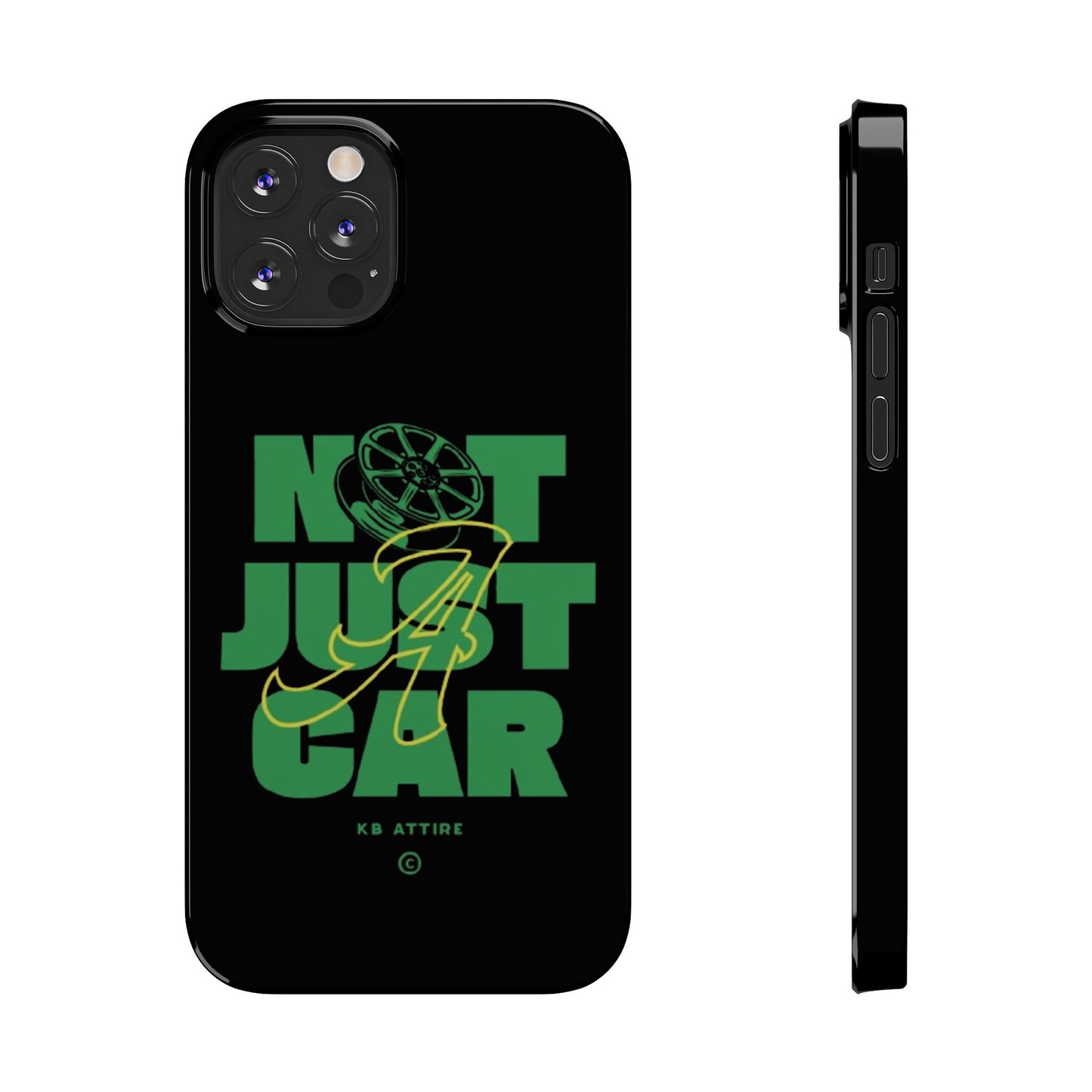 Not Just A Car Slim IPhone Cases (Black)