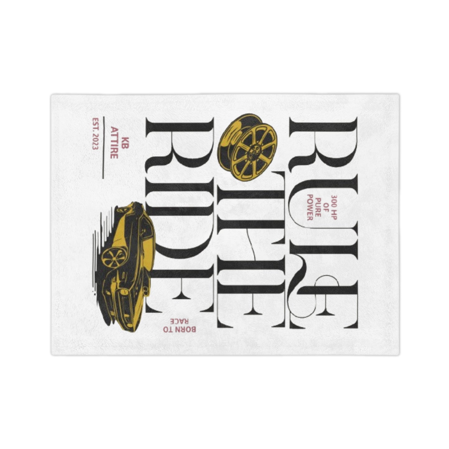 KB Attire Rule the Ride Soft Cozy Blanket