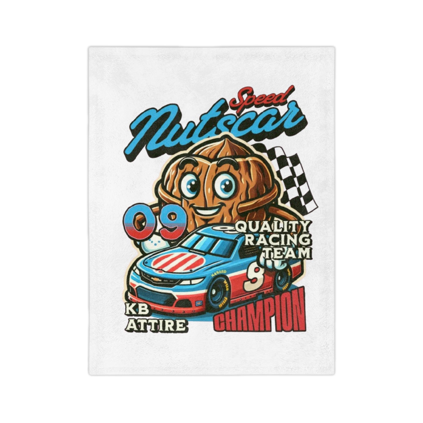KB Attire Race Car Champion Velveteen Blanket