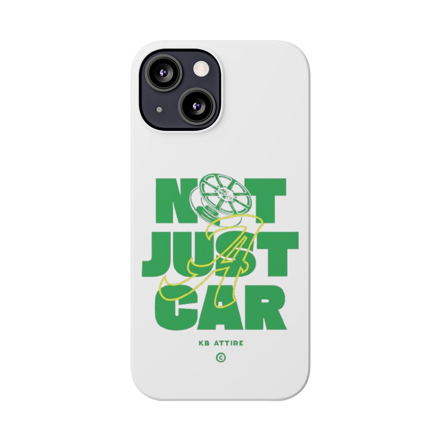 Not Just A Car Slim IPhone Cases (White)