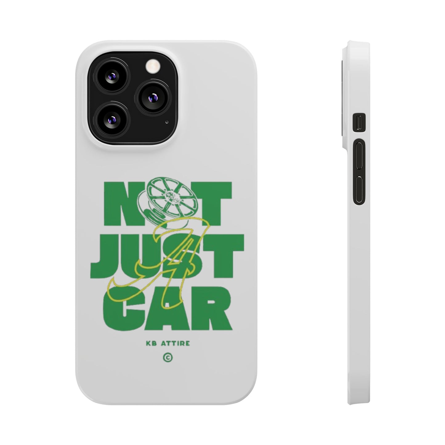 Not Just A Car Slim IPhone Cases (White)