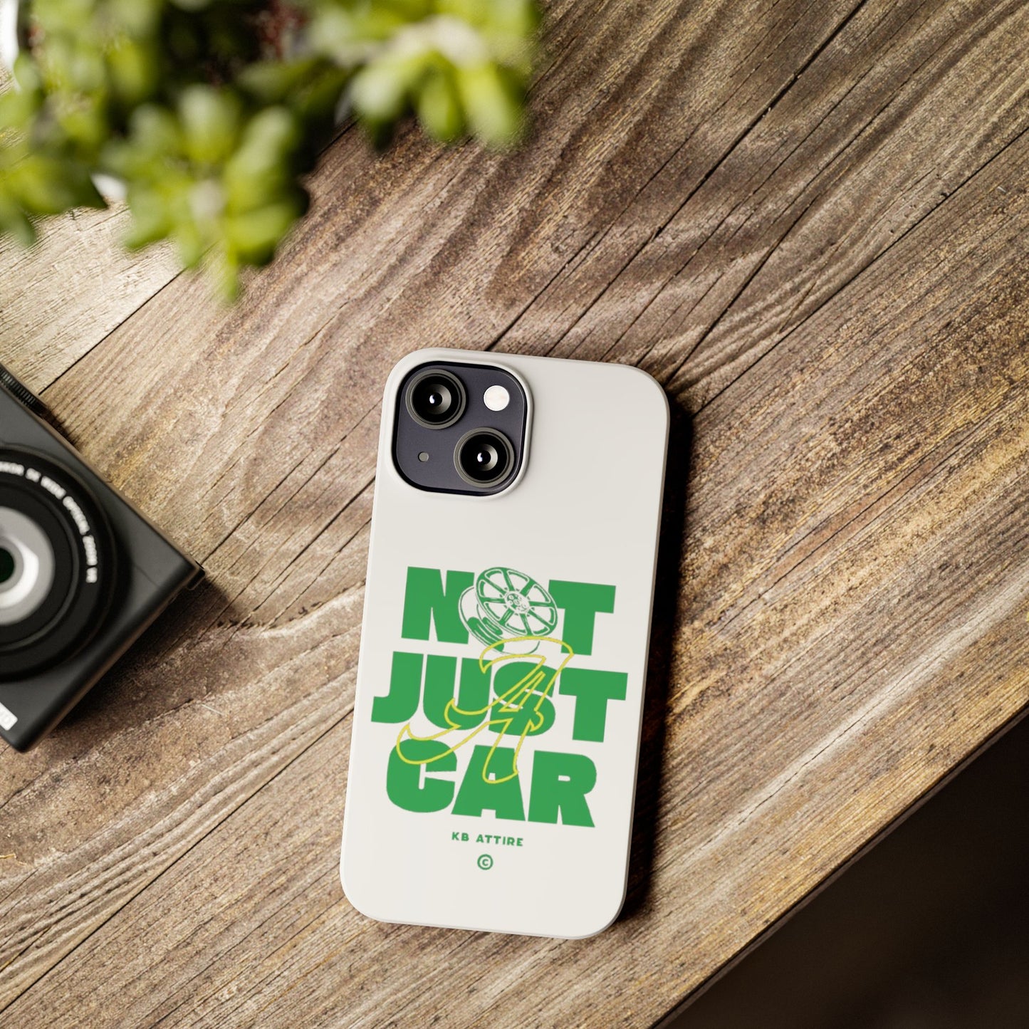 Not Just A Car Slim IPhone Cases (White)