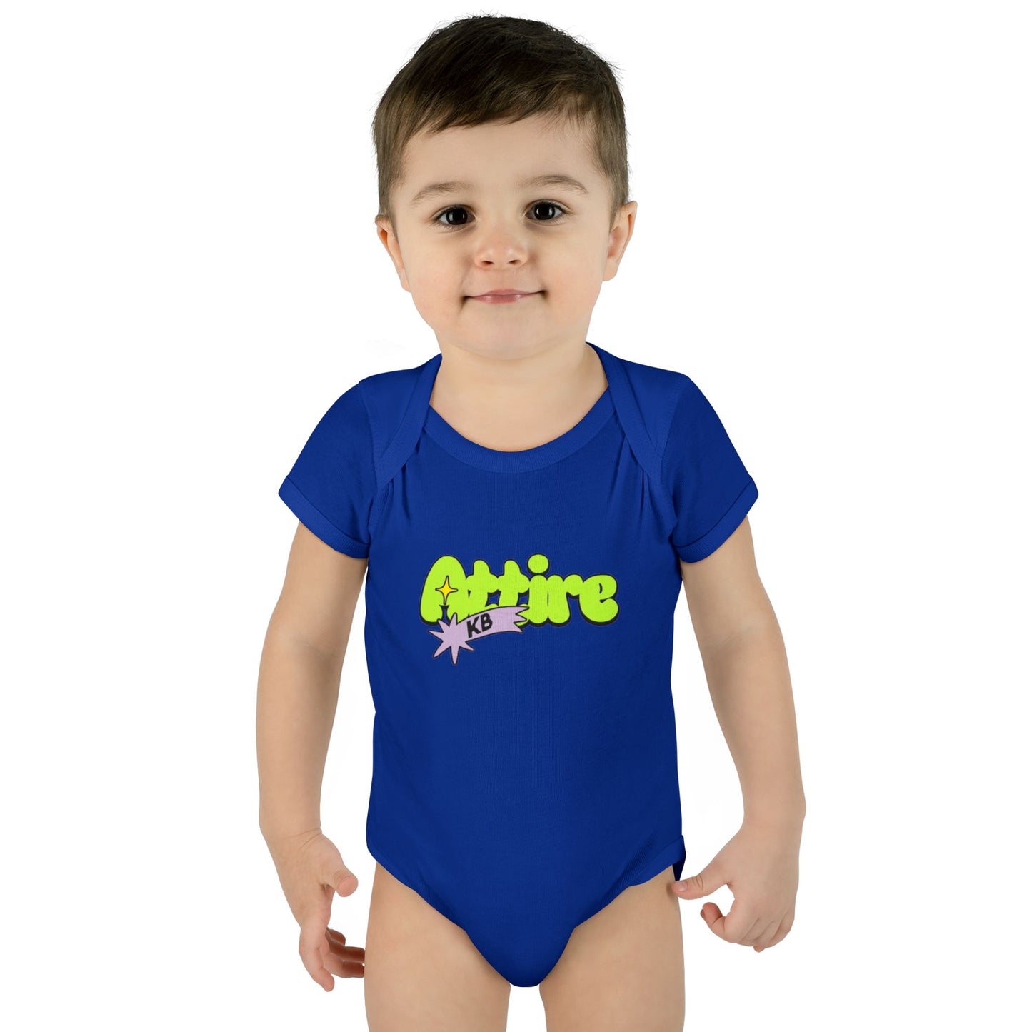 KB Attire Infant Bodysuit with "Cartoon" Logo