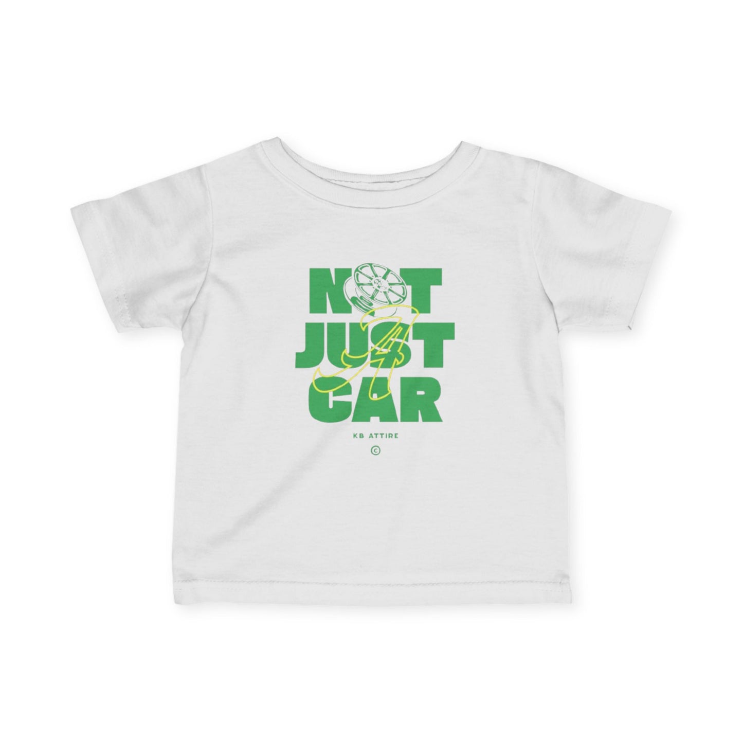 KB Attire Infant Tee 'Not Just Car' Graphic T-Shirt