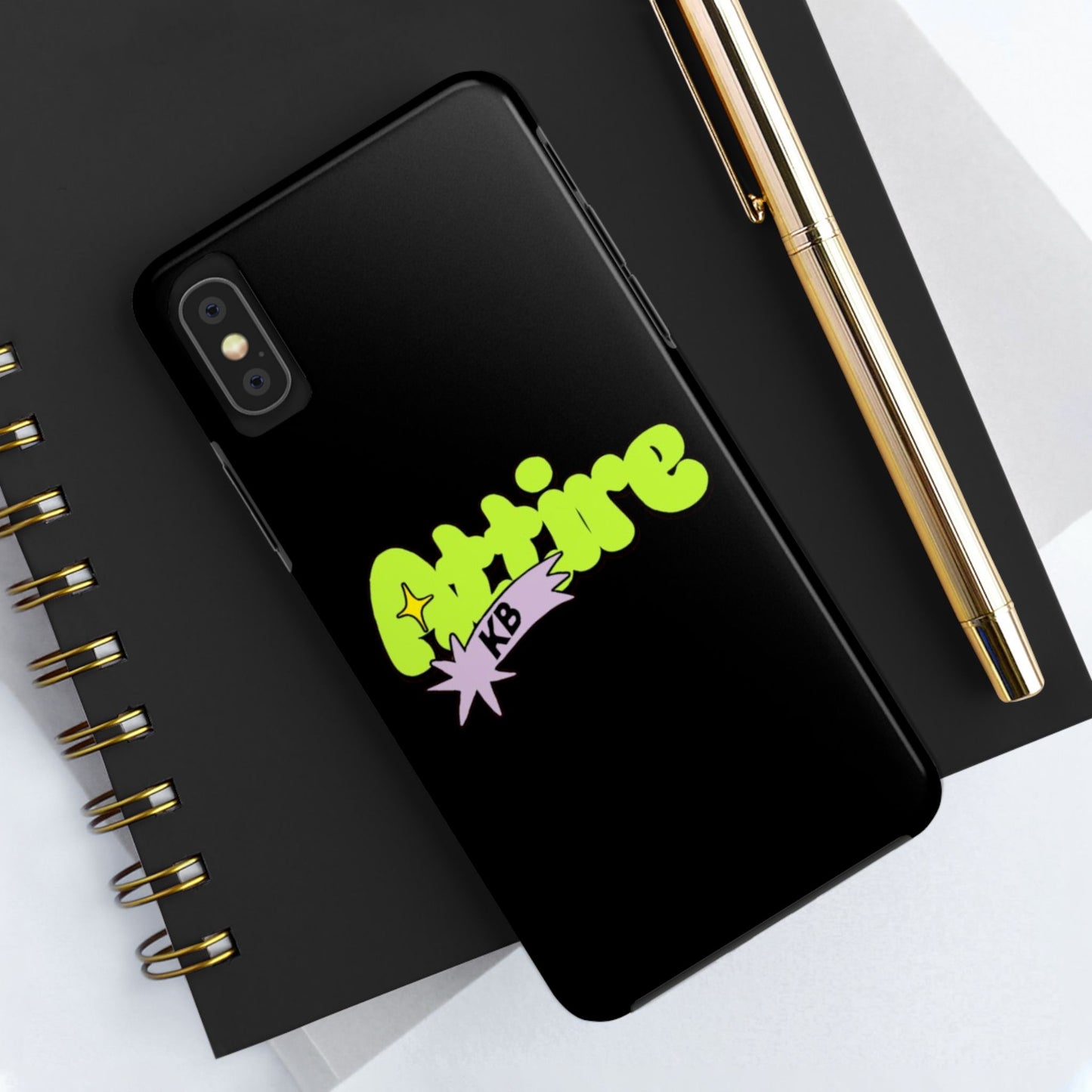KB Attire Cartoon Phone Case (Black)