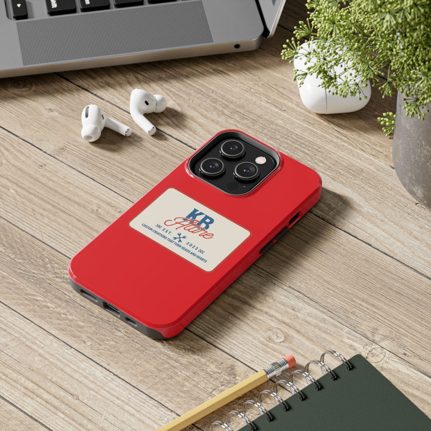 KB Attire 'The Patch' Phone Case (Red)