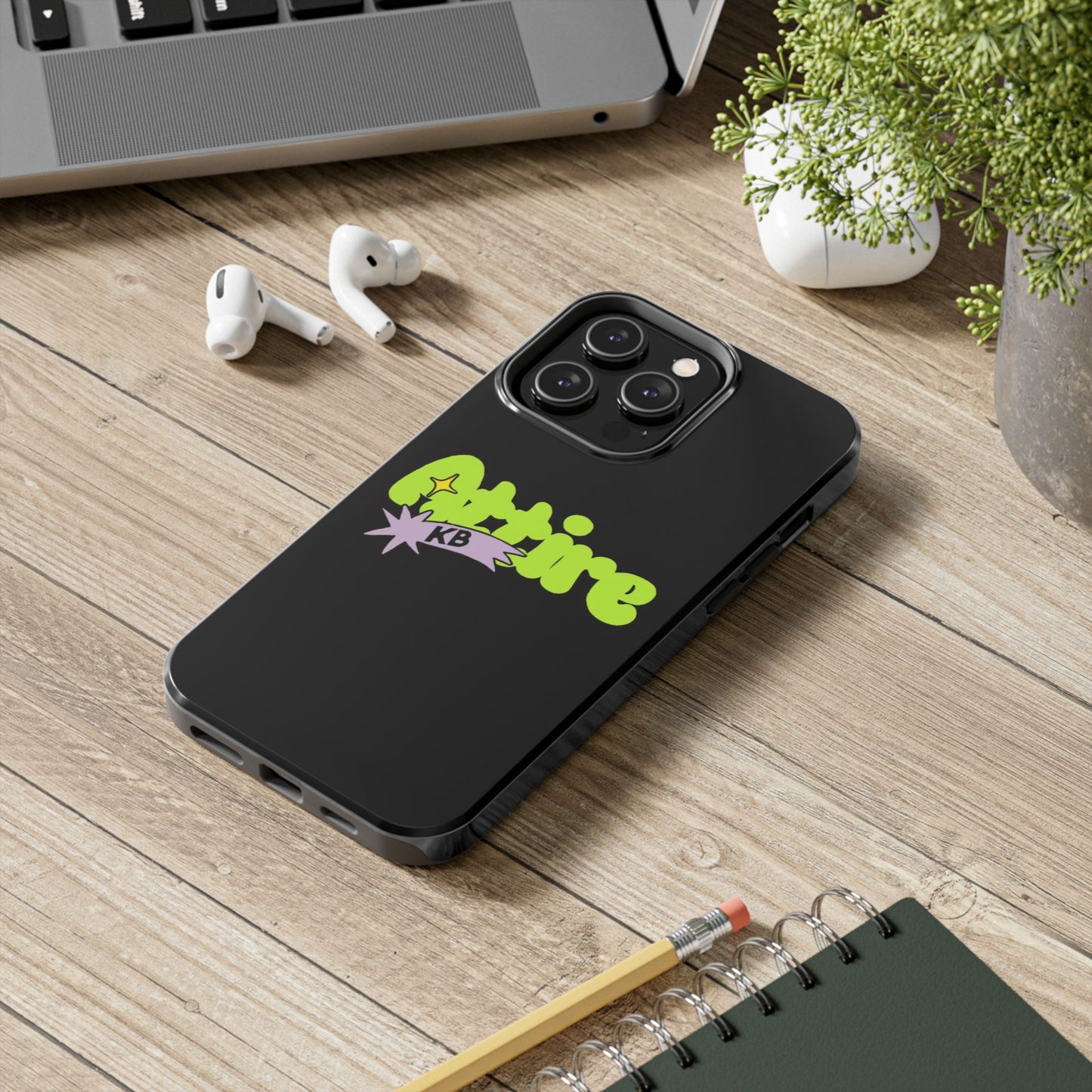 KB Attire Cartoon Phone Case (Black)