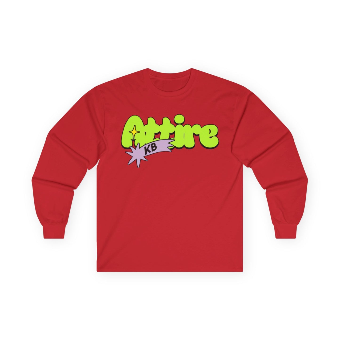 KB Attire Cartoon Graphic Long Sleeve Tee