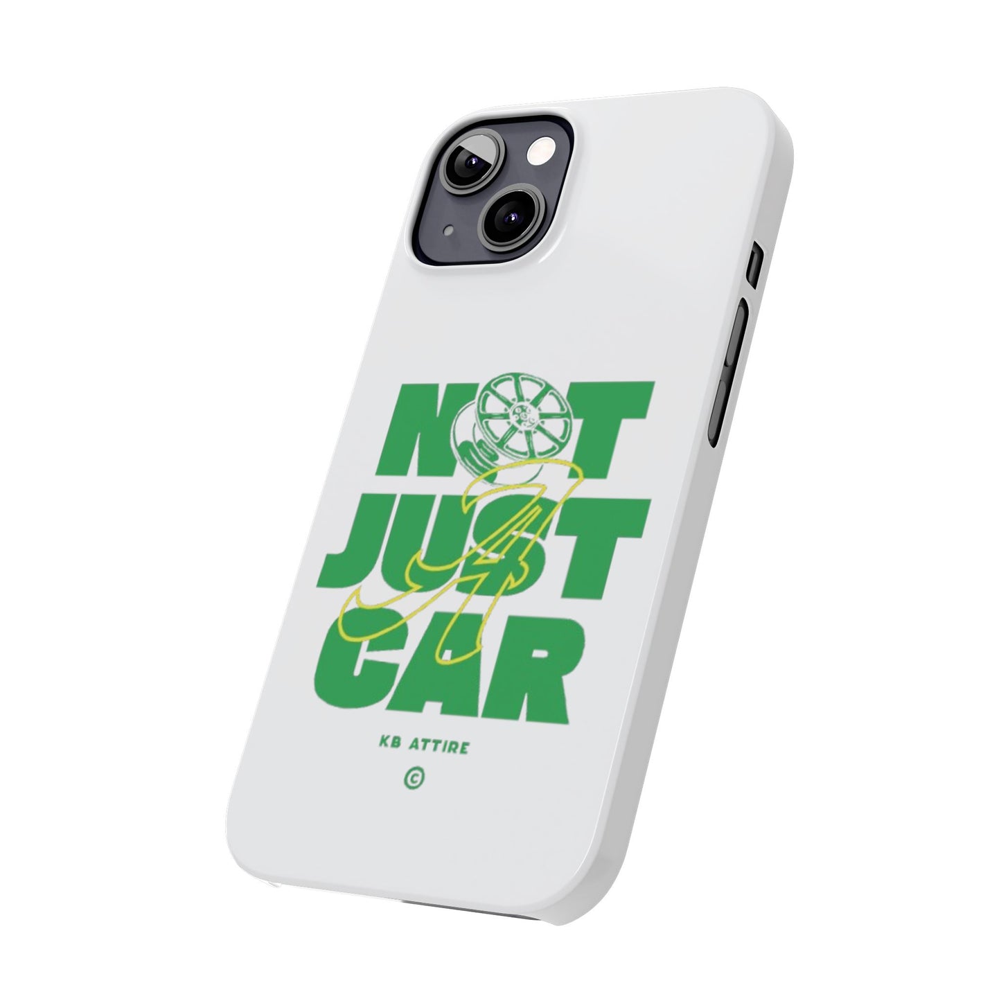 Not Just A Car Slim IPhone Cases (White)