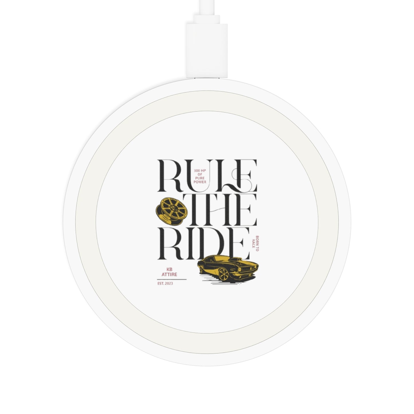 KB Attire "Rule The Ride" Wireless Charging Pad