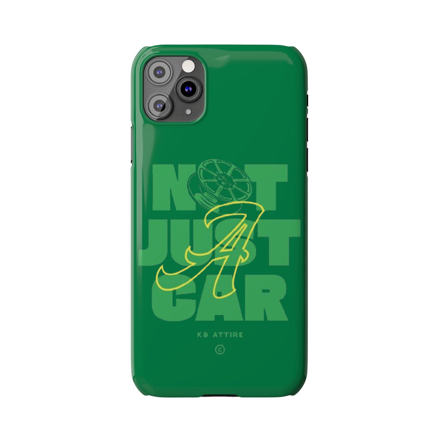 Not Just A Car Slim IPhone Cases (Green)