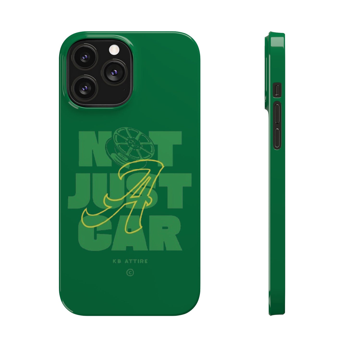 Not Just A Car Slim IPhone Cases (Green)