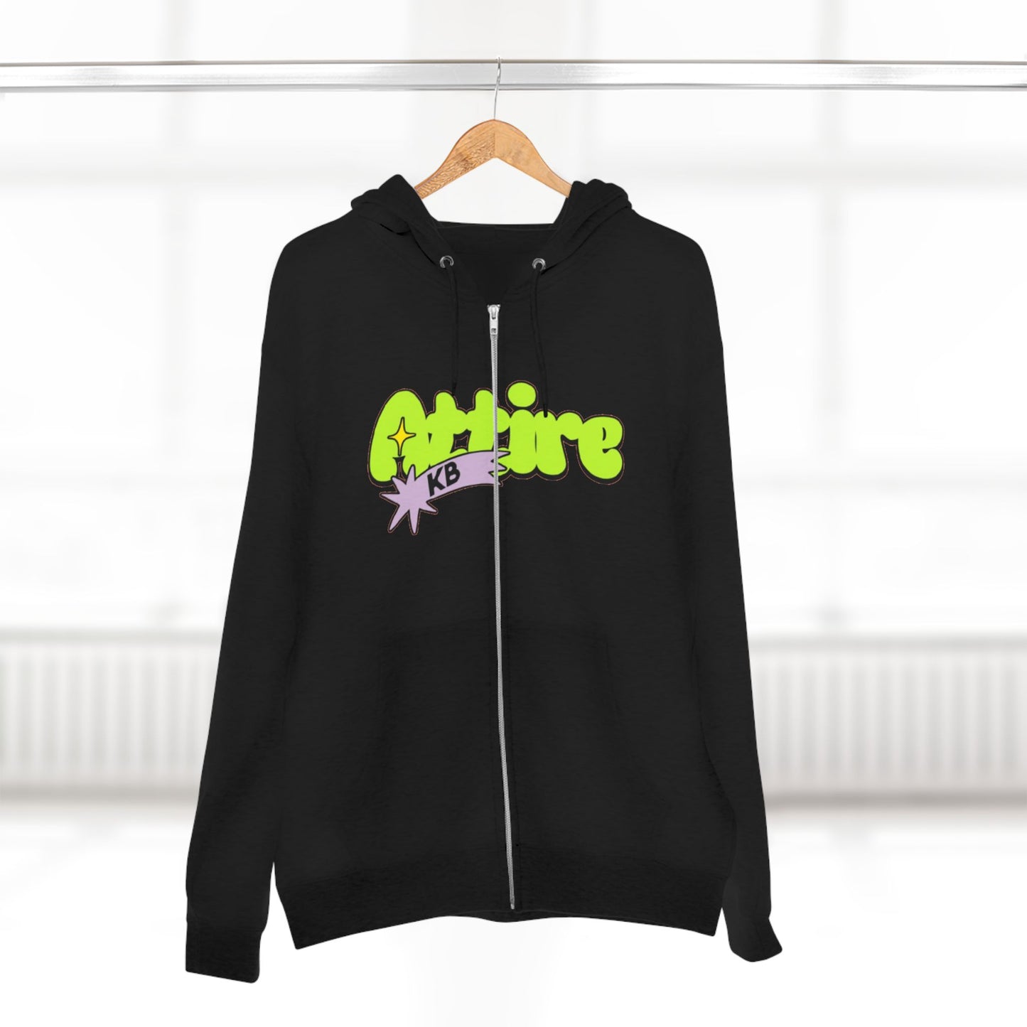 KB Attire Cartoon Unisex Zip Hoodie