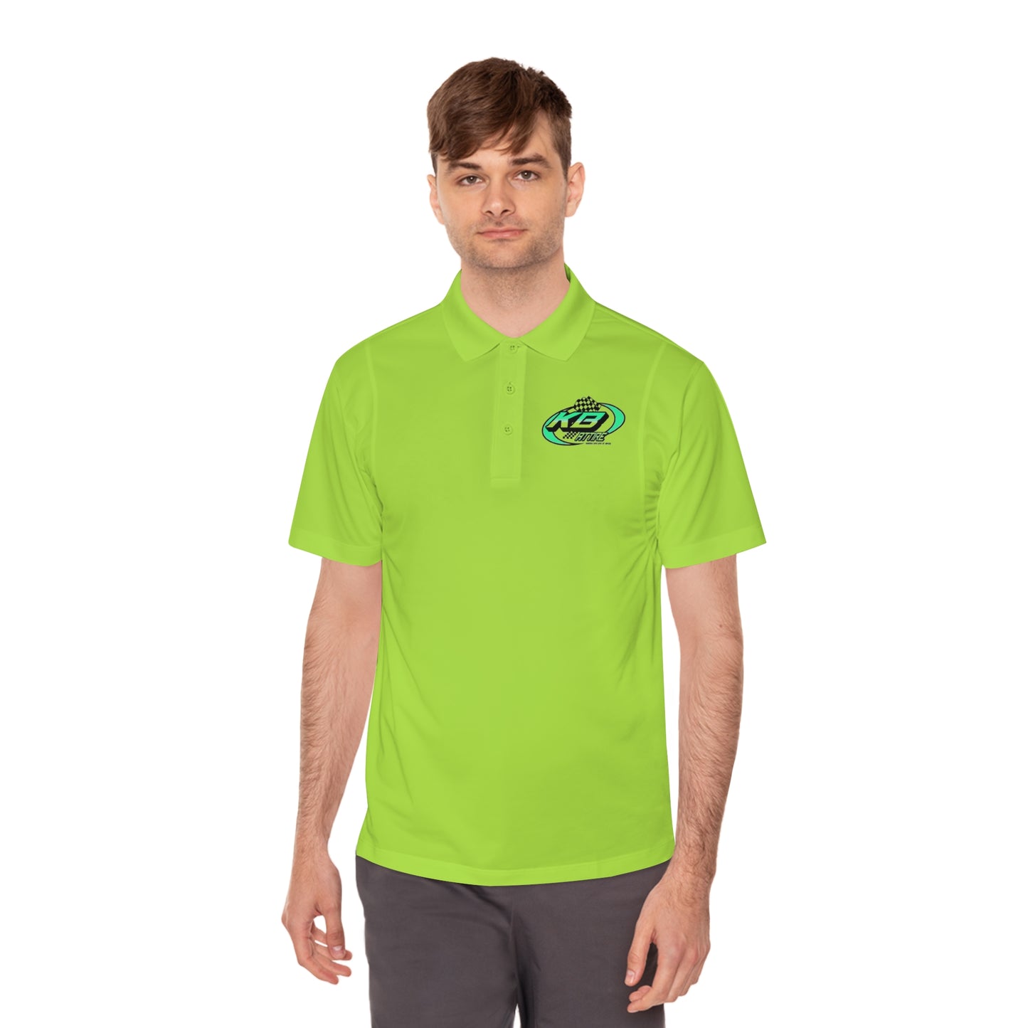 KB Attire Men's Logo Sport Polo Shirt