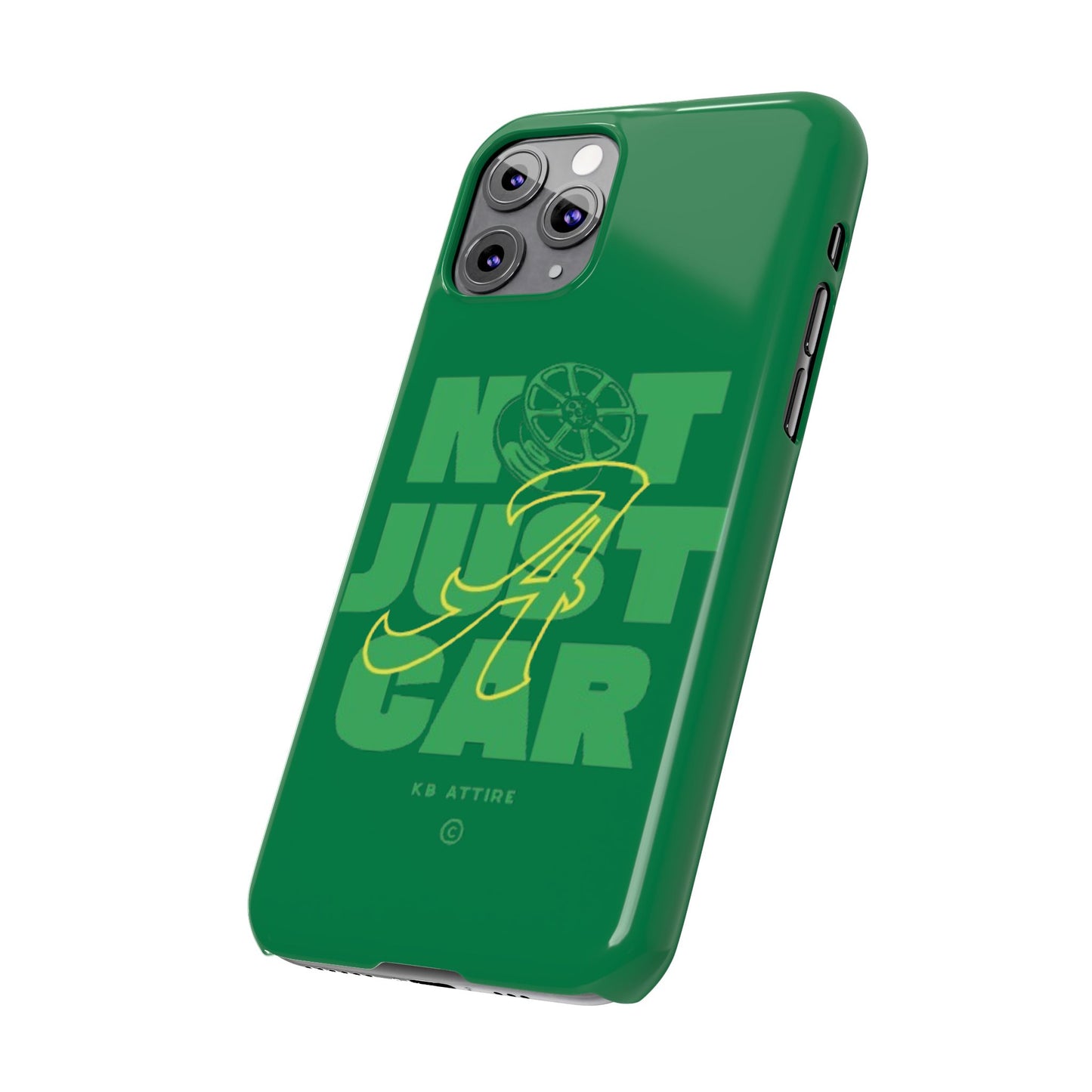 Not Just A Car Slim IPhone Cases (Green)