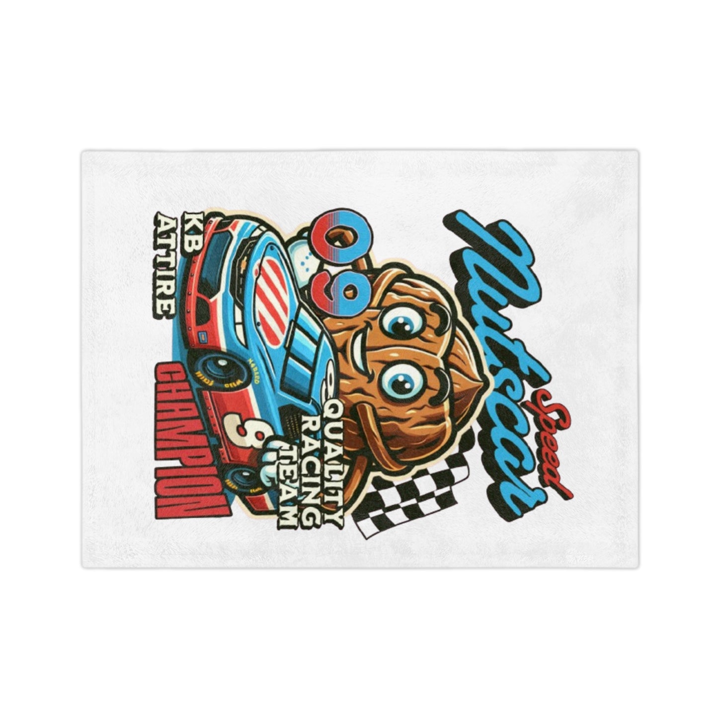 KB Attire Race Car Champion Velveteen Blanket