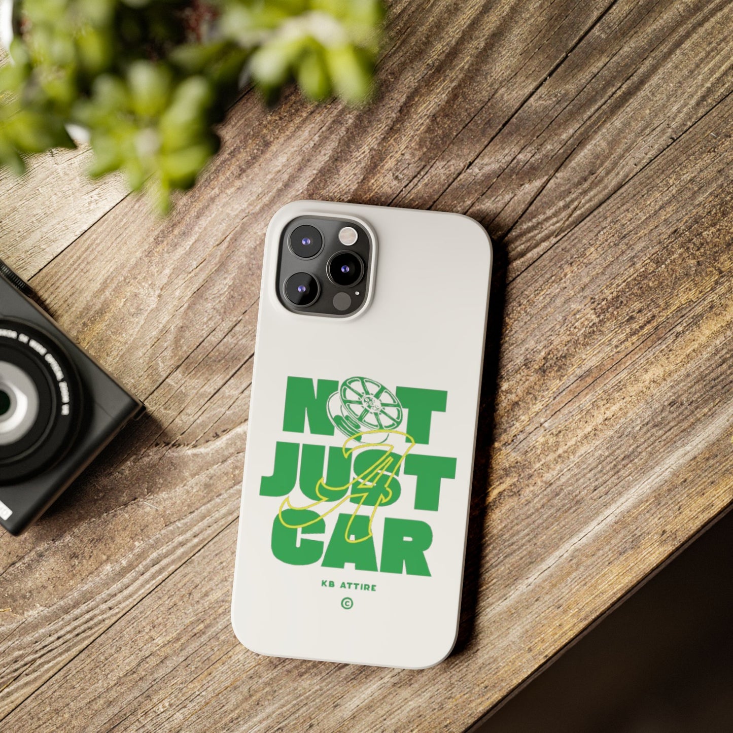 Not Just A Car Slim IPhone Cases (White)