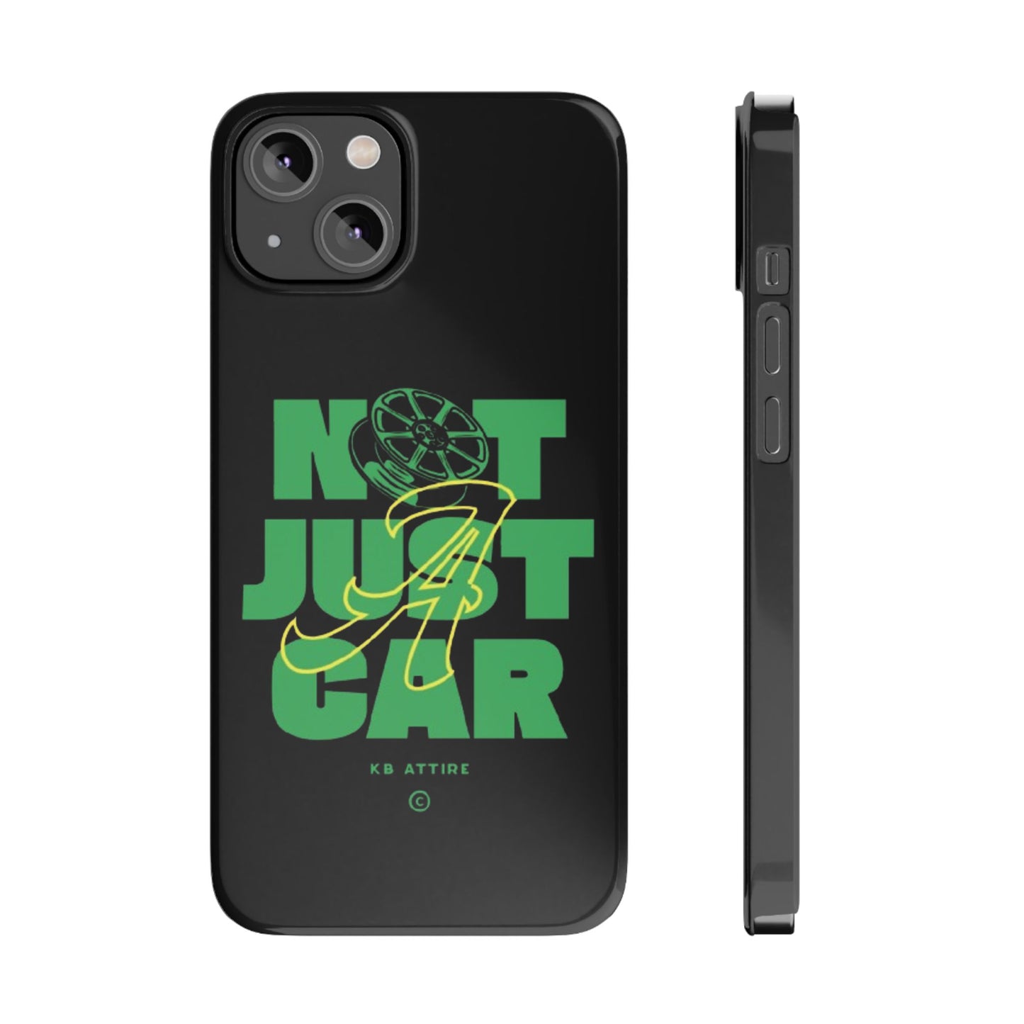Not Just A Car Slim IPhone Cases (Black)