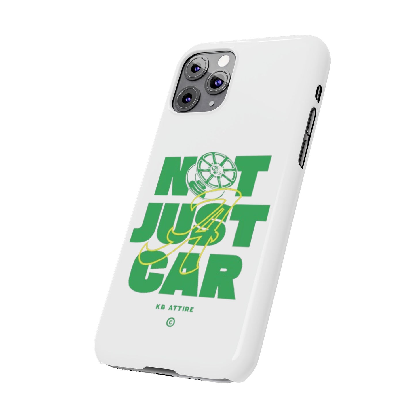 Not Just A Car Slim IPhone Cases (White)