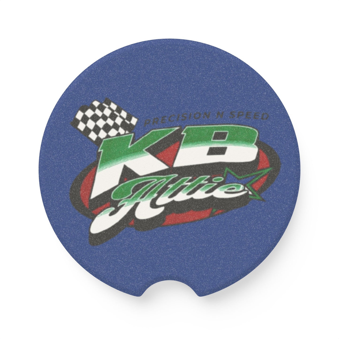 KB Attire Soapstone Car Coaster (Blue)