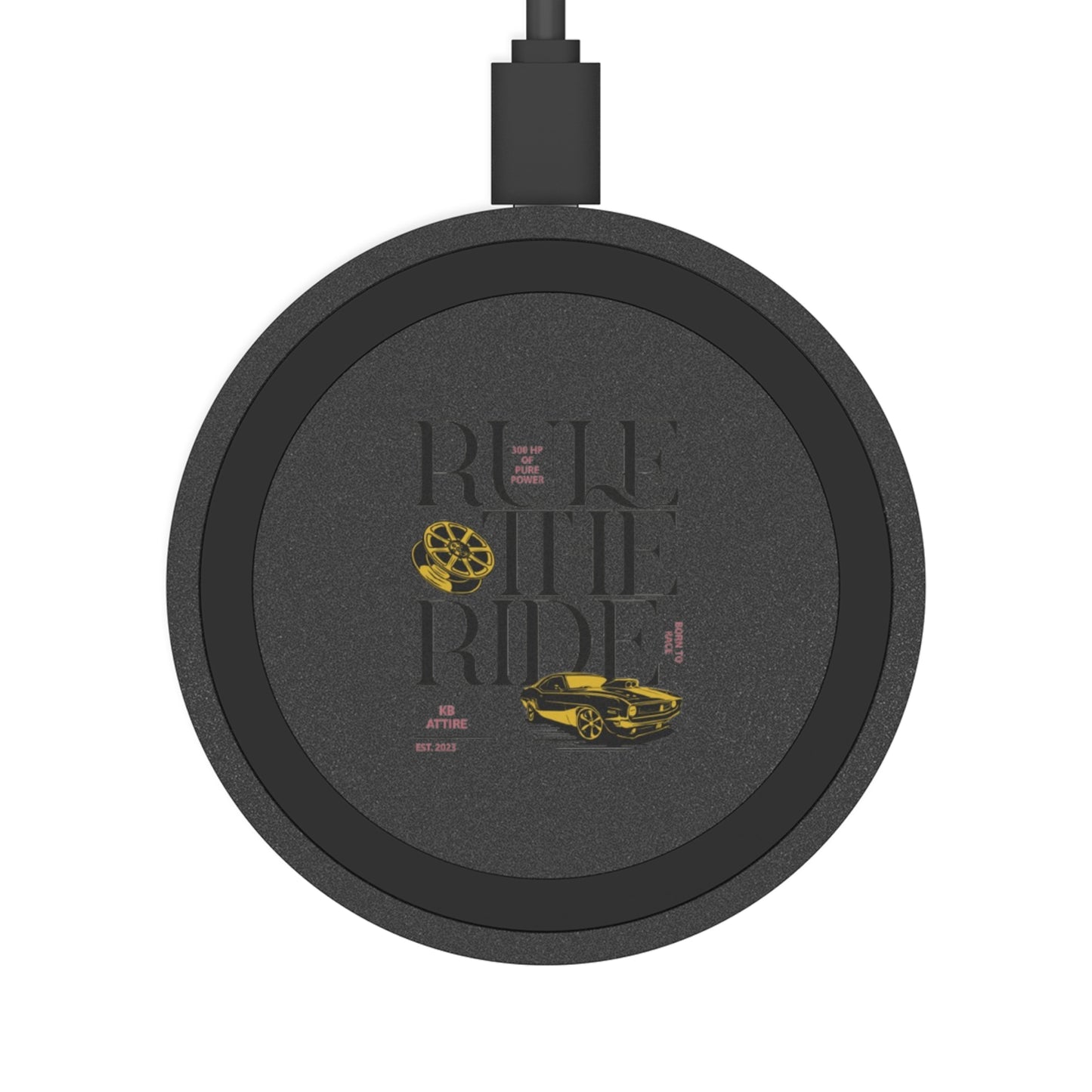 KB Attire "Rule The Ride" Wireless Charging Pad