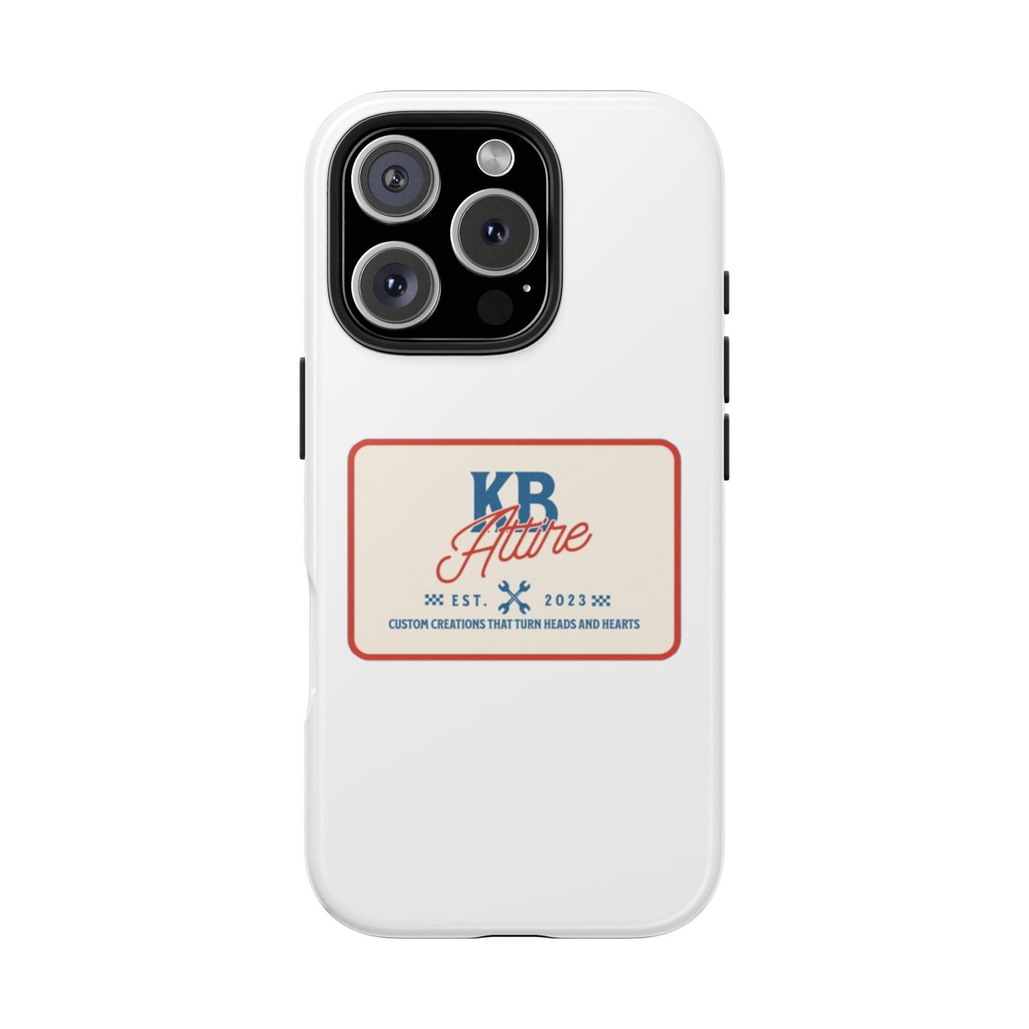KB Attire 'The Patch' Phone Case (White)