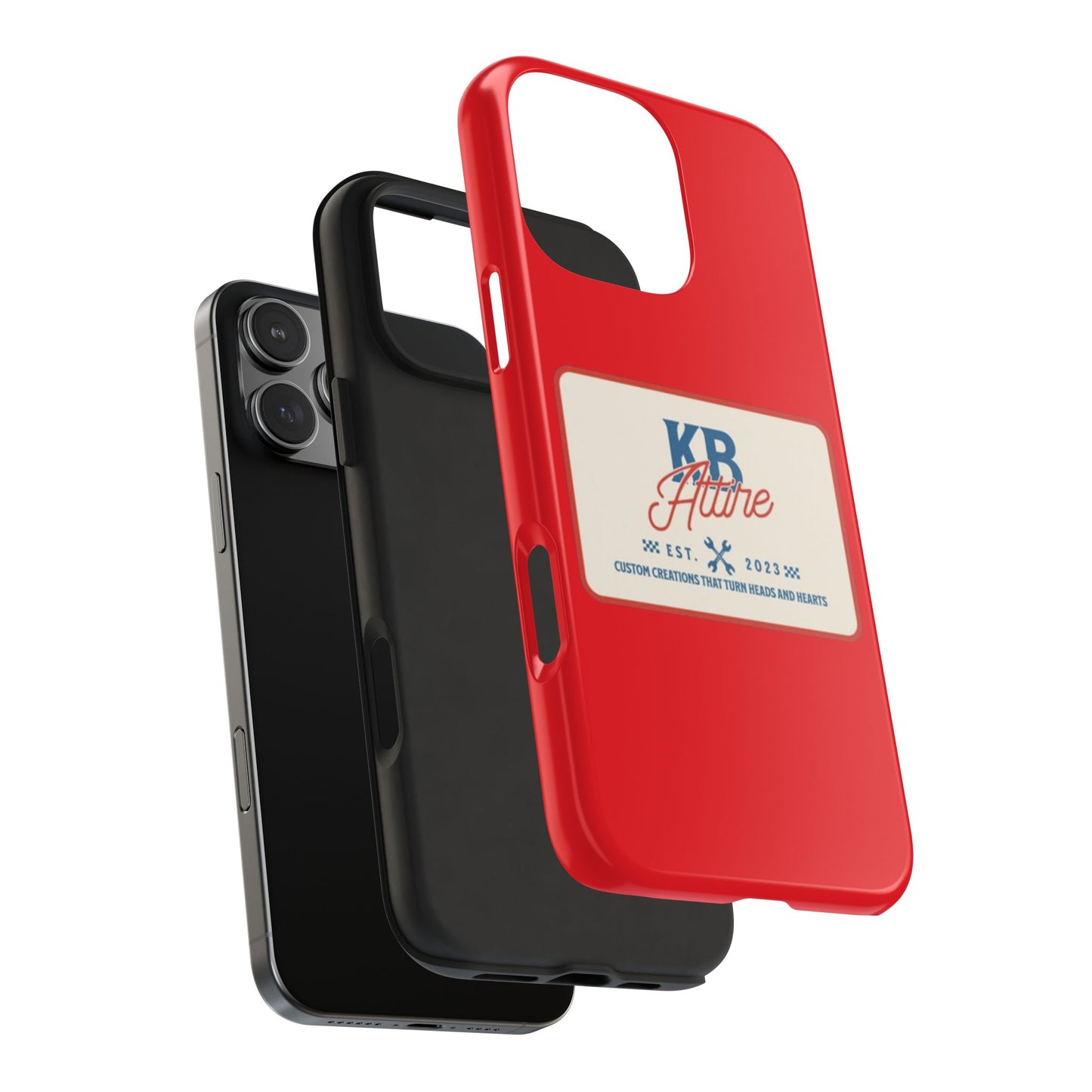 KB Attire 'The Patch' Phone Case (Red)